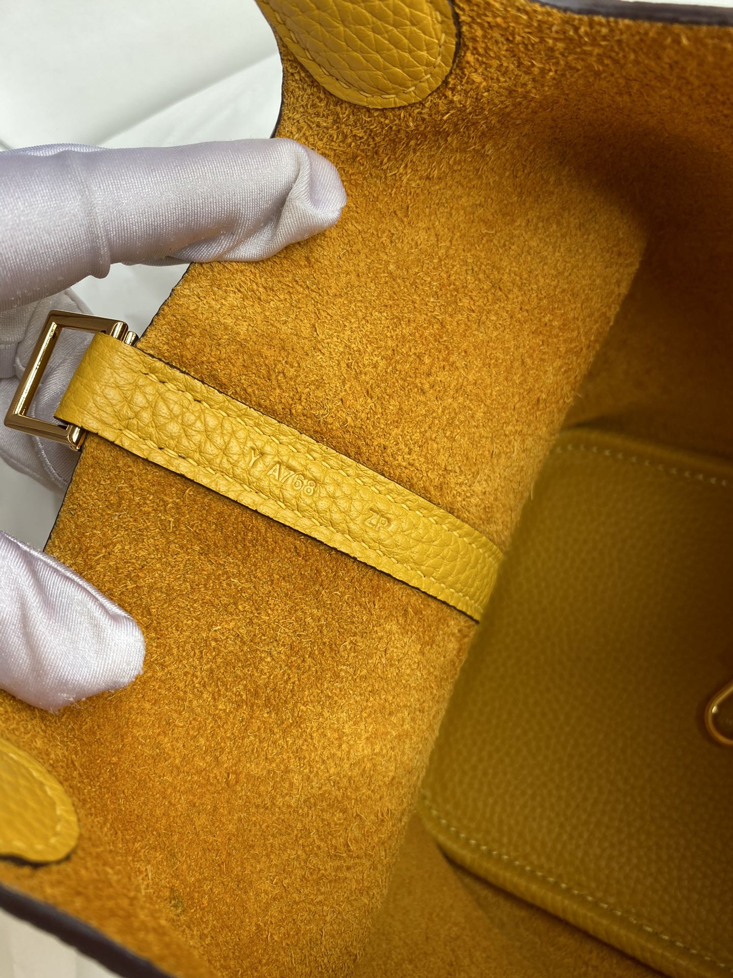 Hermes Picotin Lock 18 Bag In Yellow Amber Clemence Leather